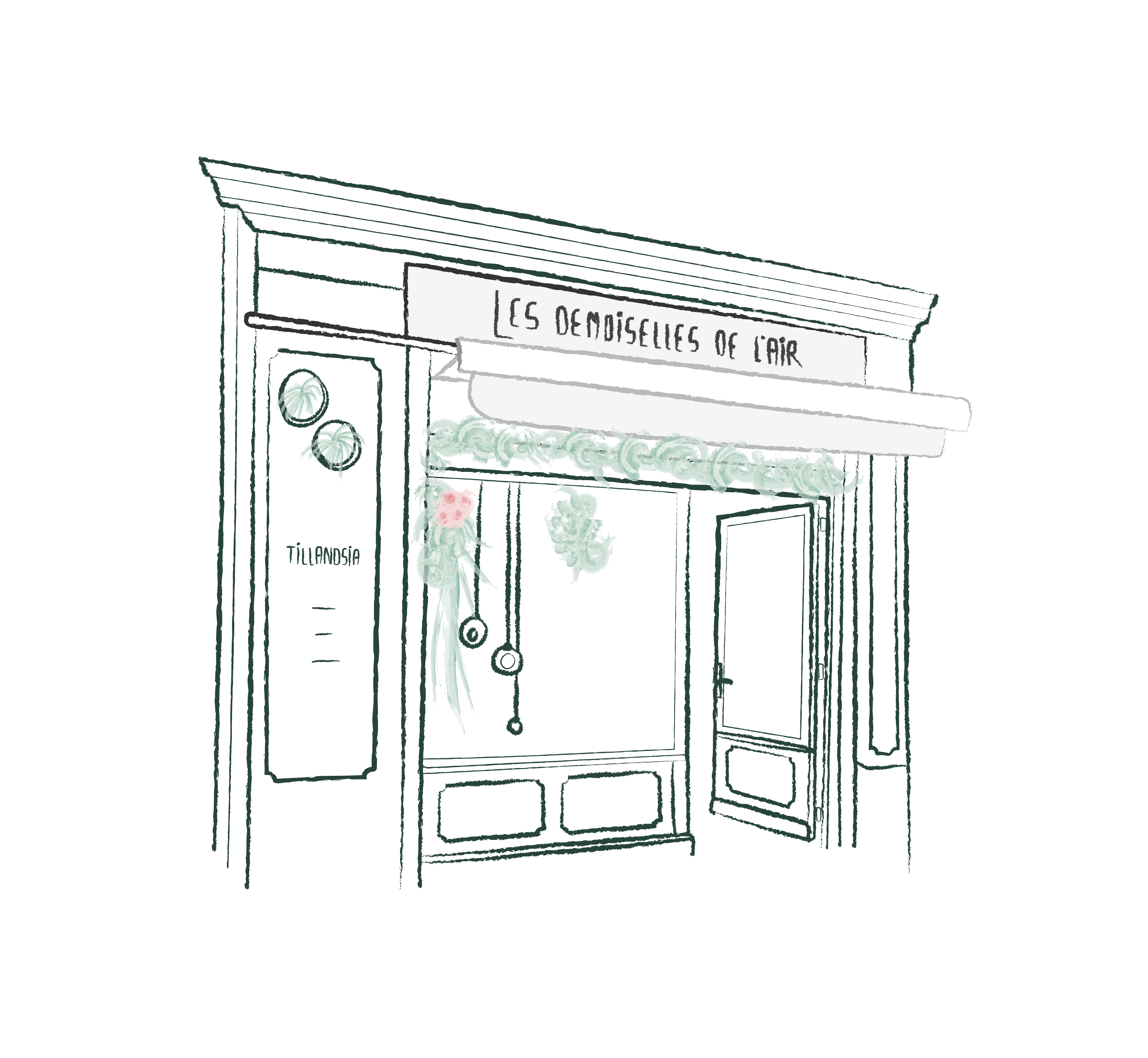 vitrine-illustration-boutique Illustration de la boutique Les Demoiselles de l'Air